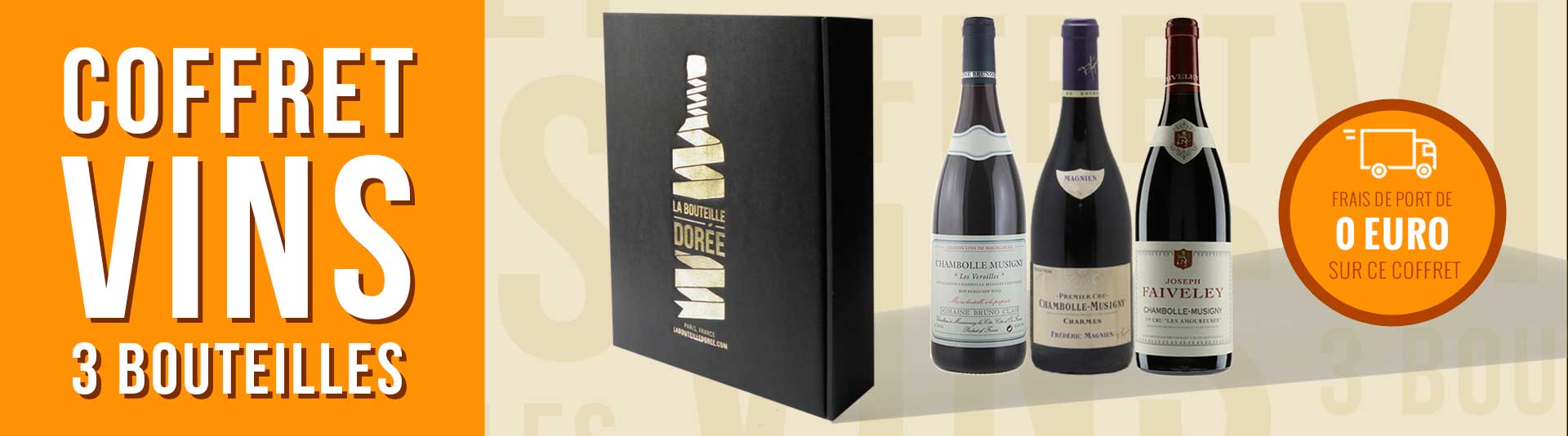 Coffret vin Bourgogne Prestige Chambolle-Musigny Coffret vin Bourgogne Prestige Chambolle-Musigny