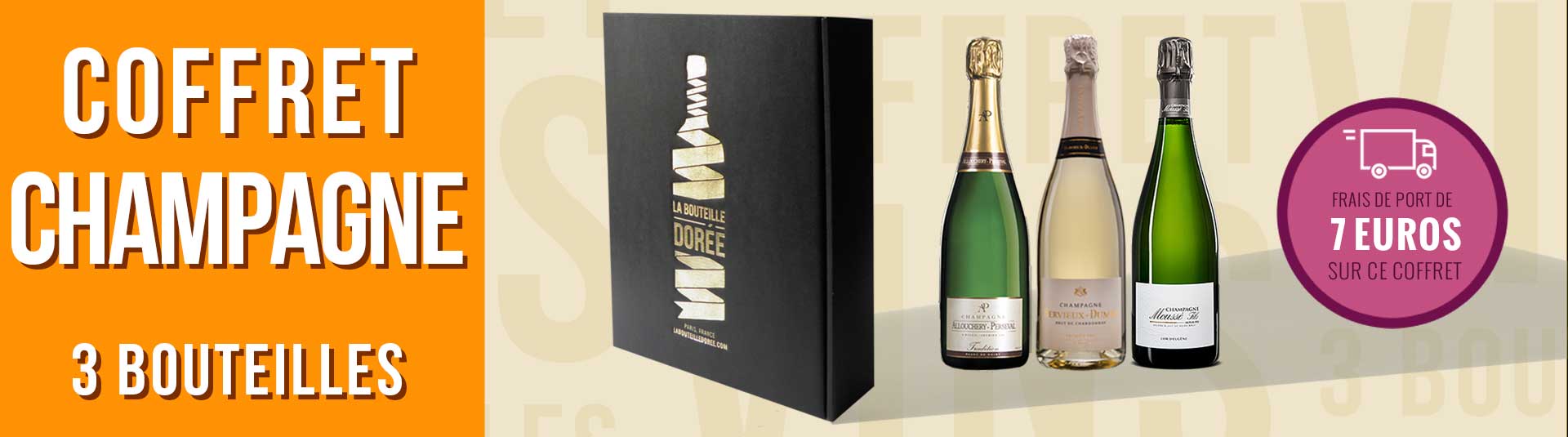 Coffret Champagne Cépages champenois 3 bouteilles