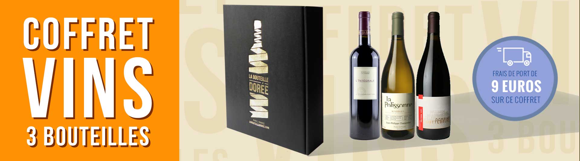 Coffret vin Languedoc 3 bouteilles