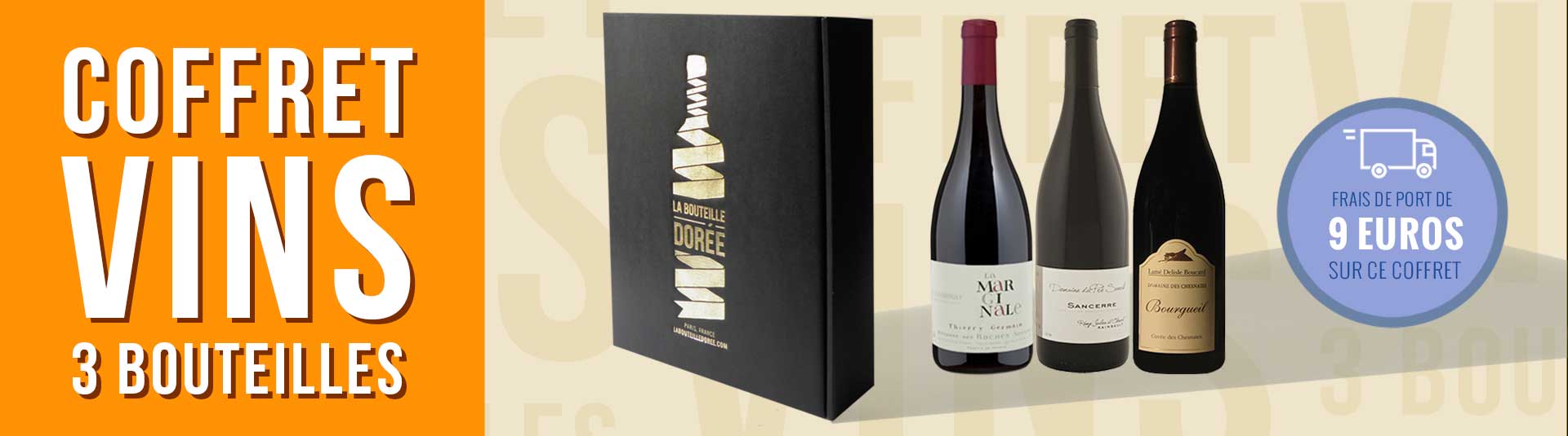 Coffret vin Languedoc Agriculture Biologique 3 bouteilles Coffret vin rouge Loire 3 bouteilles