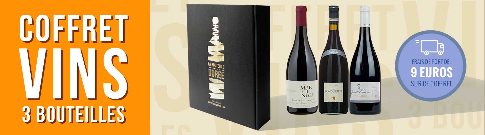 Coffret vin Languedoc Agriculture Biologique 3 bouteilles Coffret vin rouge Loire 3 bouteilles