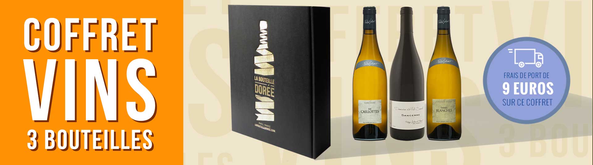 Coffret vin Languedoc Agriculture Biologique 3 bouteilles Coffret vin Loire 3 bouteilles Sancerre Pouilly-Fumé