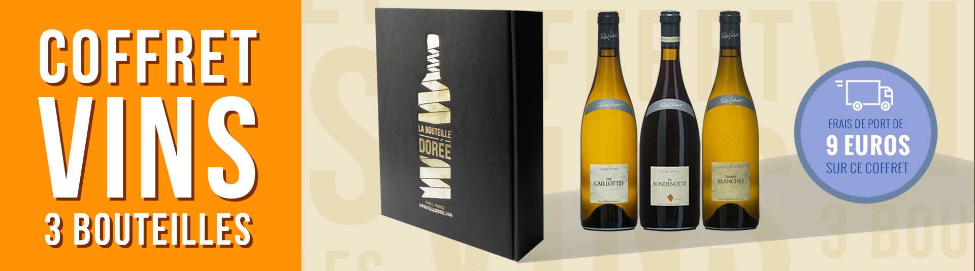 Coffret vin Languedoc Agriculture Biologique 3 bouteilles Coffret vin Loire 3 bouteilles Sancerre Pouilly-Fumé