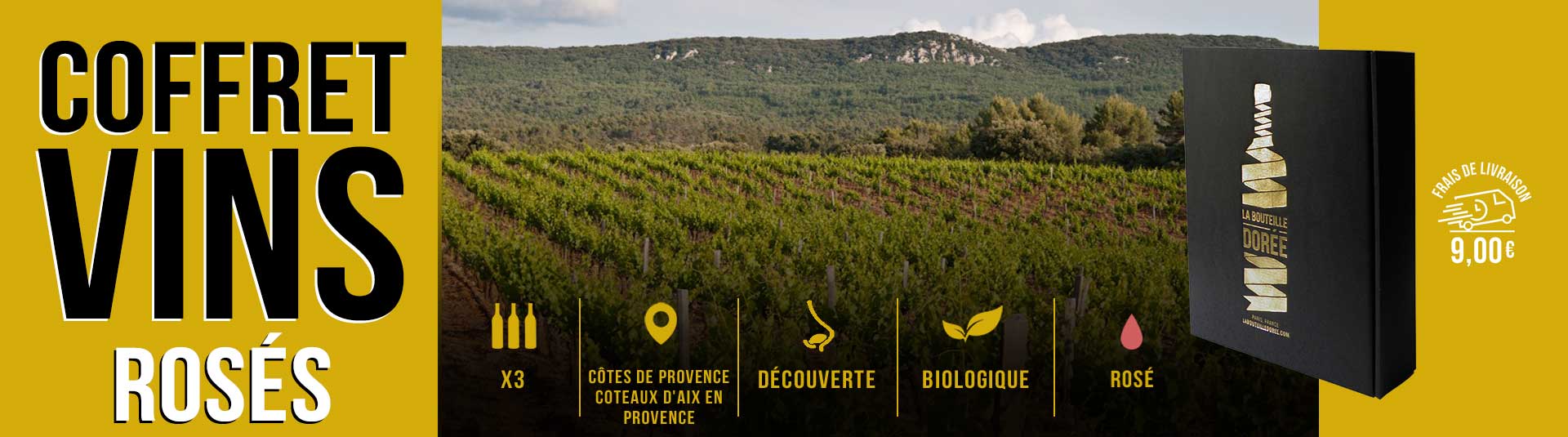 Coffret vin rosé Sélection Sud de la France - 3 bouteilles
