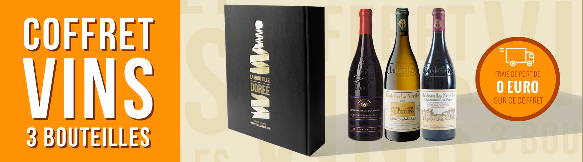 Coffret vin Bourgogne Découverte Coffret vin Châteauneuf-du-Pape Découverte