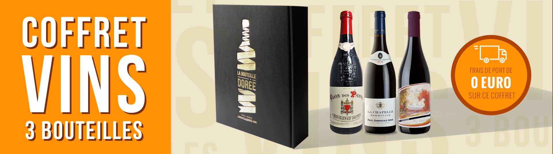 coffret vin Rhône 3 bouteilles cépages Syrah et Grenache coffret vin rouge Passion Rhône 3 bouteilles