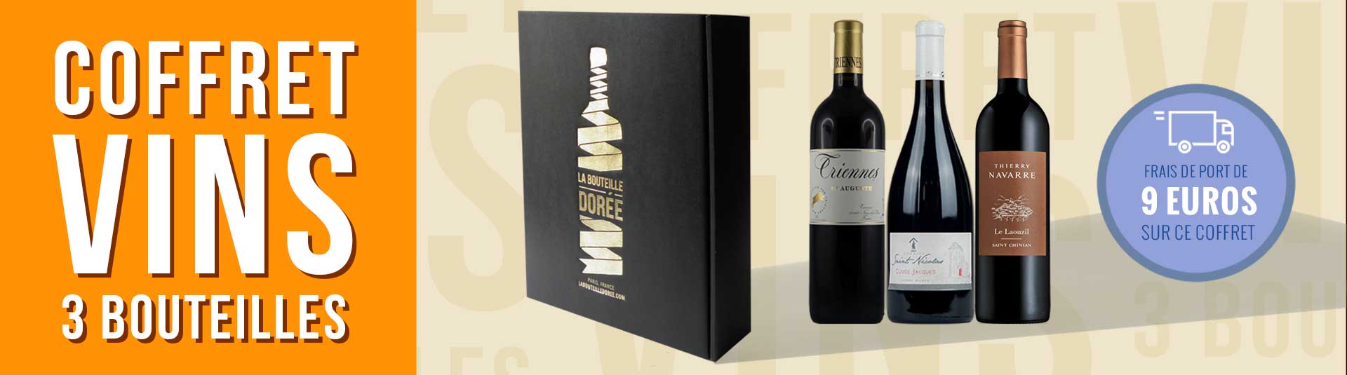 Coffret vin rouge Agriculture Biologique 3 bouteilles Coffret vin rouge Agriculture Biologique 3 bouteilles