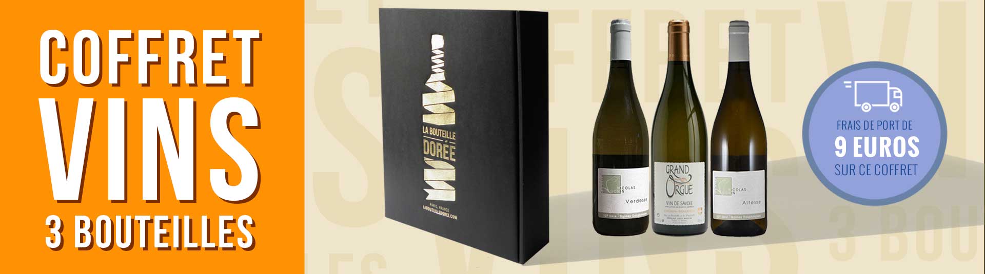 Coffret vin blanc Savoie BIO 3 bouteilles