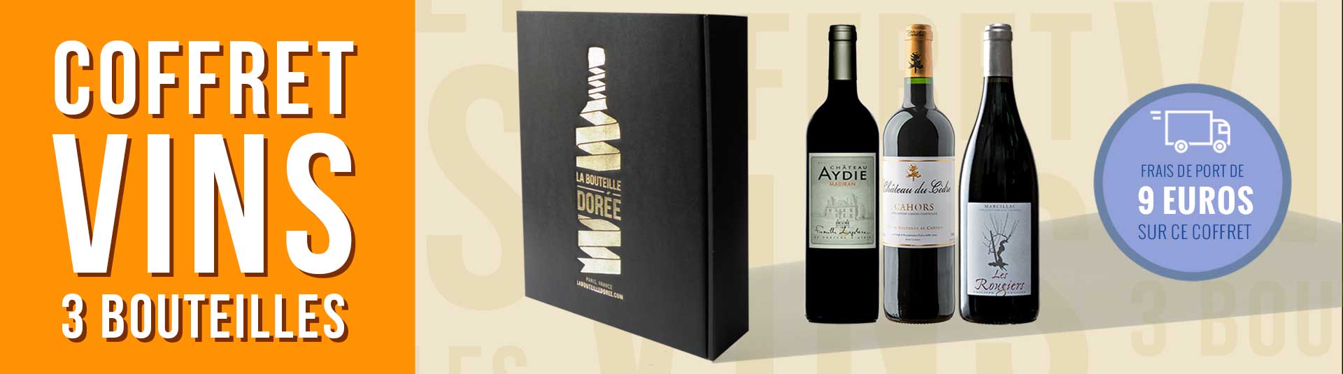 Coffret vin rouge Sud-Ouest 3 bouteilles