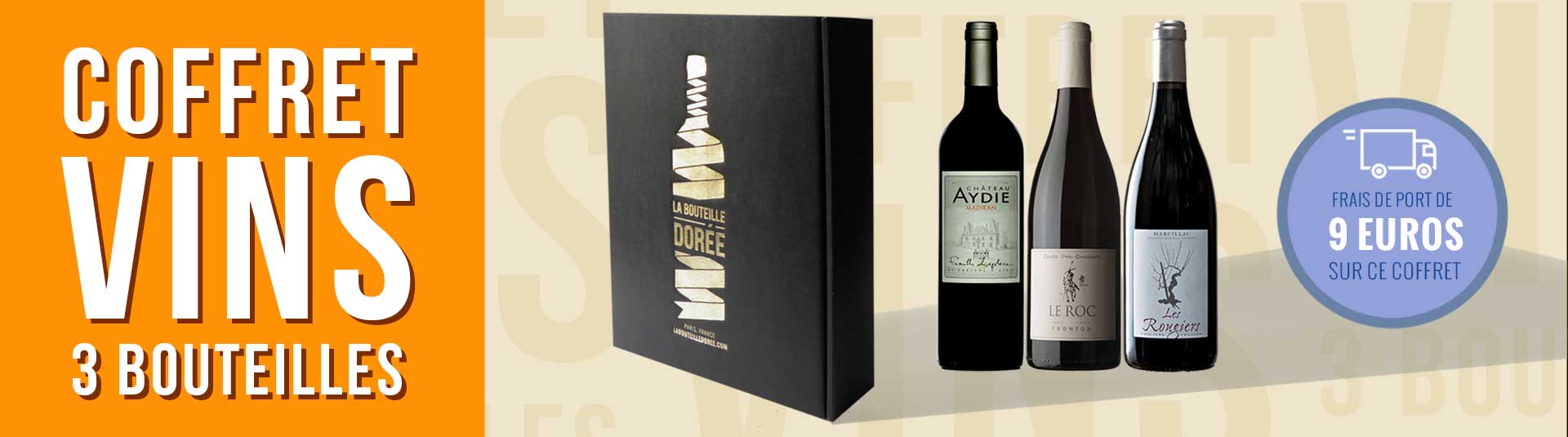 Coffret vin rouge Sud-Ouest 3 bouteilles