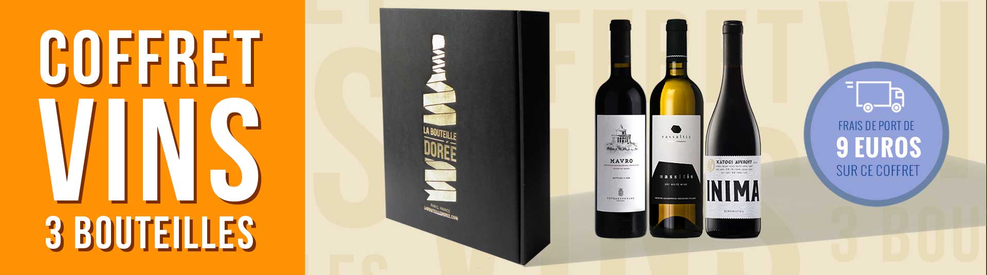 Coffret vin Grèce 3 bouteilles - Découverte des vins et cépages grecs