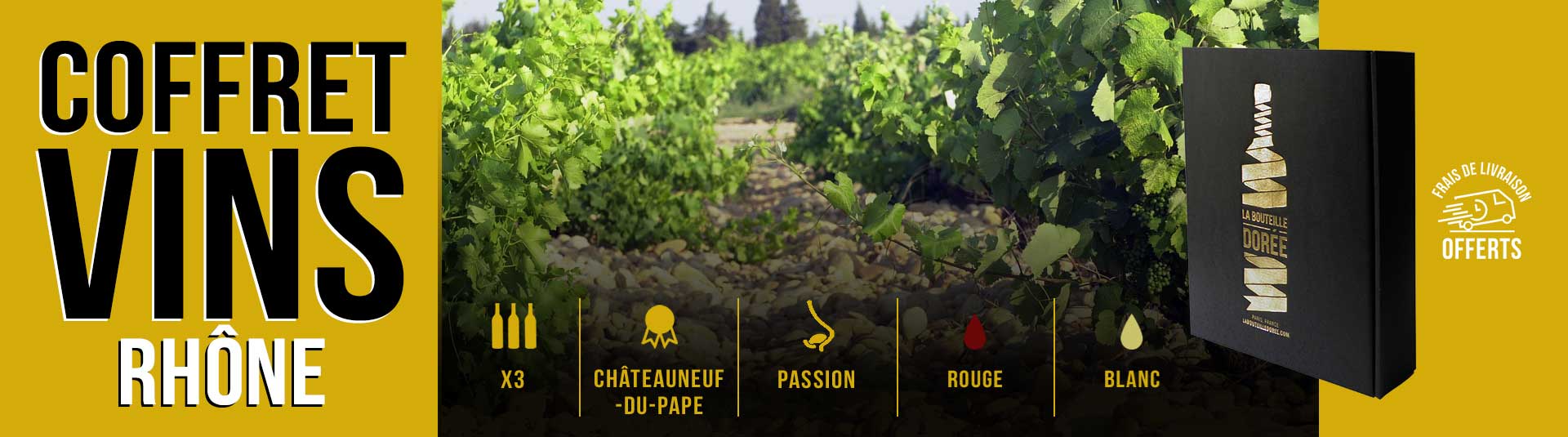 Coffret vin Châteauneuf-du-Pape Découverte