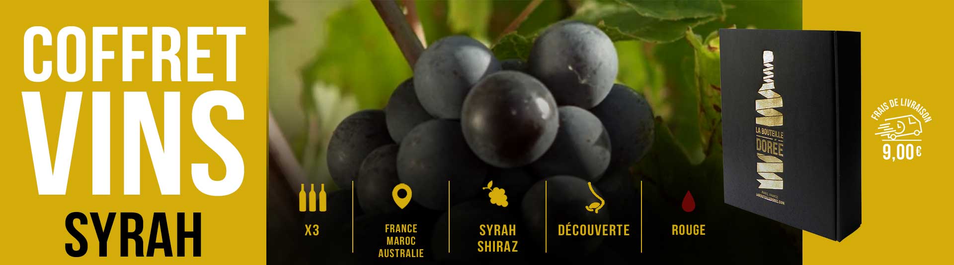 Coffret vin Etonnante Syrah Sélection 3 bouteilles