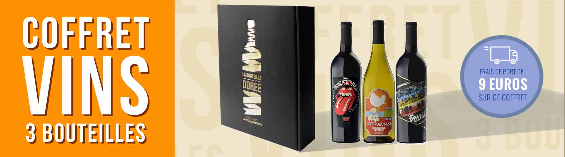 Coffret vin Rock USA 3 bouteilles