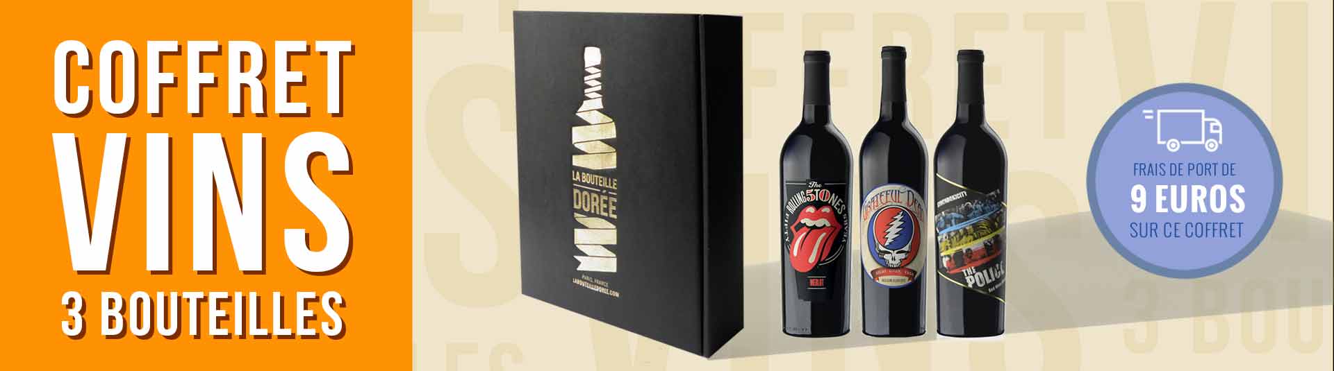 Coffret vin rouge Rock USA 3 bouteilles