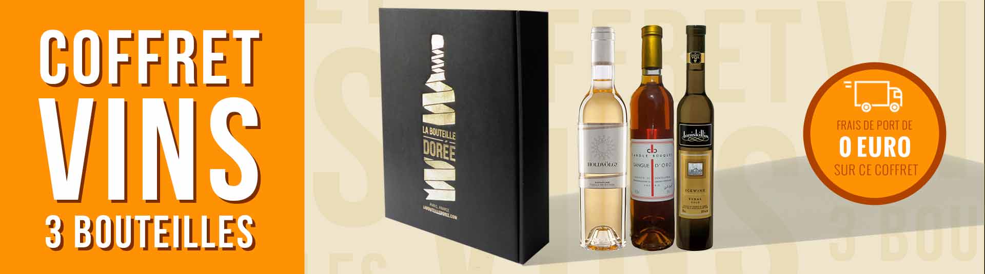 Coffret 3 bouteilles grands vins liquoreux