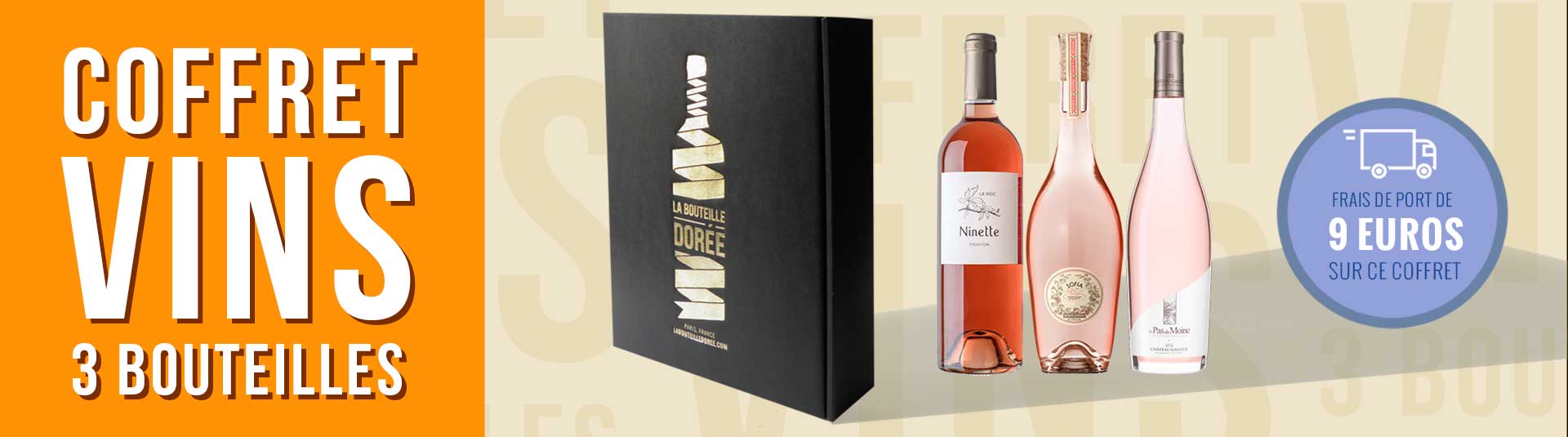 Coffret Passion vins rosés 3 bouteilles