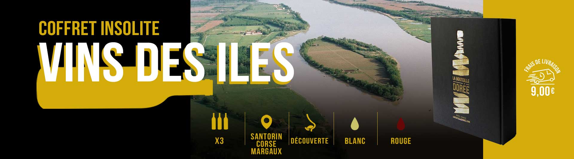 Coffret vin des îles 3 bouteilles