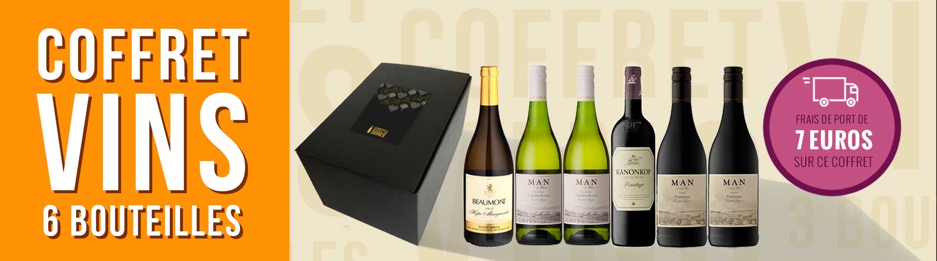 Coffret vin Afrique du Sud 6 bouteilles