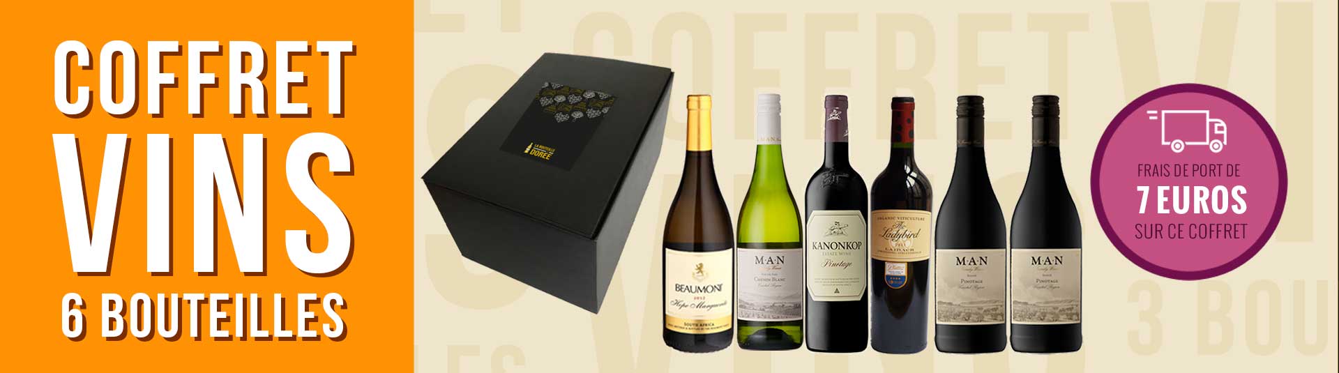 Coffret vin Afrique du Sud 6 bouteilles