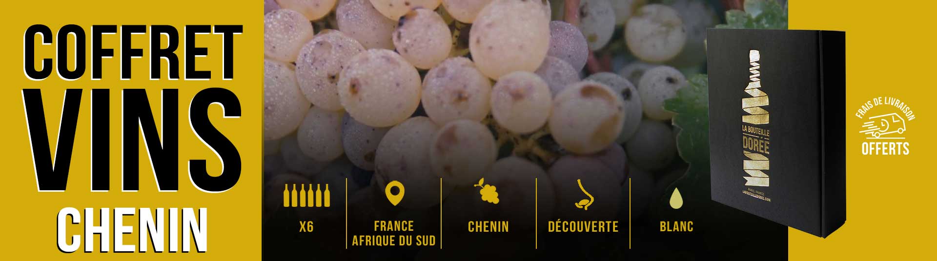 Coffret vin cépage Chenin 6 bouteilles