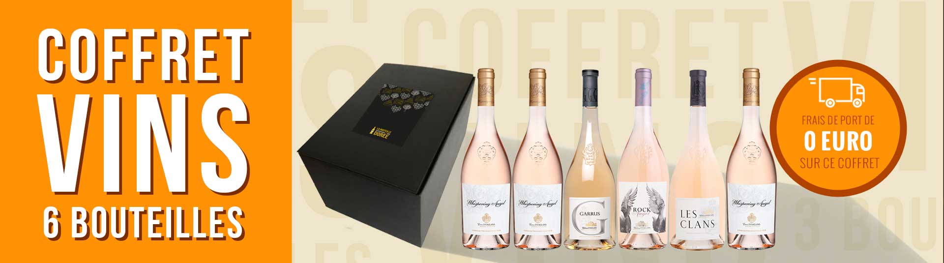 Coffret vin rosé Provence Château d'Esclans 6 bouteilles