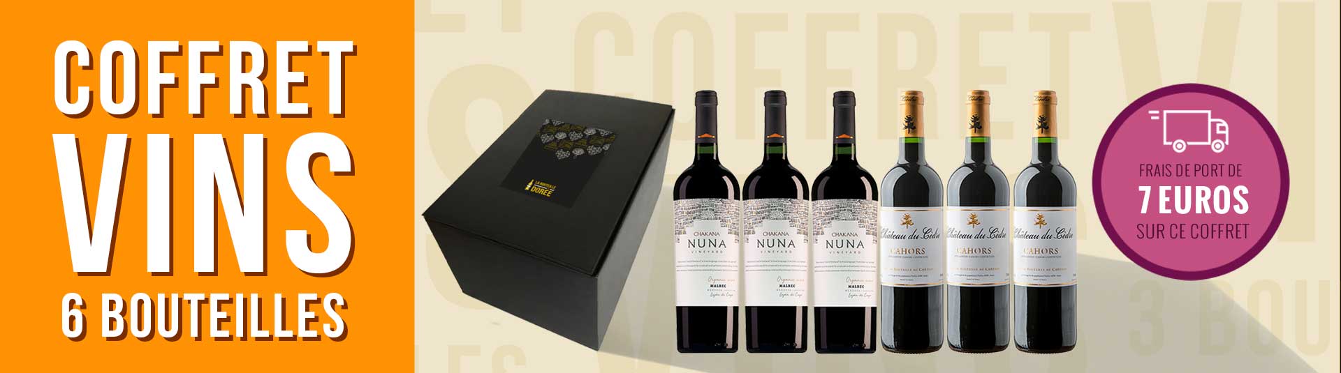 Coffret vin Bourgogne Prestige Chambolle-Musigny Coffret vin Malbec 6 bouteilles
