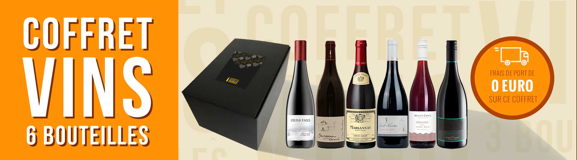 Coffret vin Bourgogne Prestige Chambolle-Musigny Coffret vin Pinot Noir 6 bouteilles
