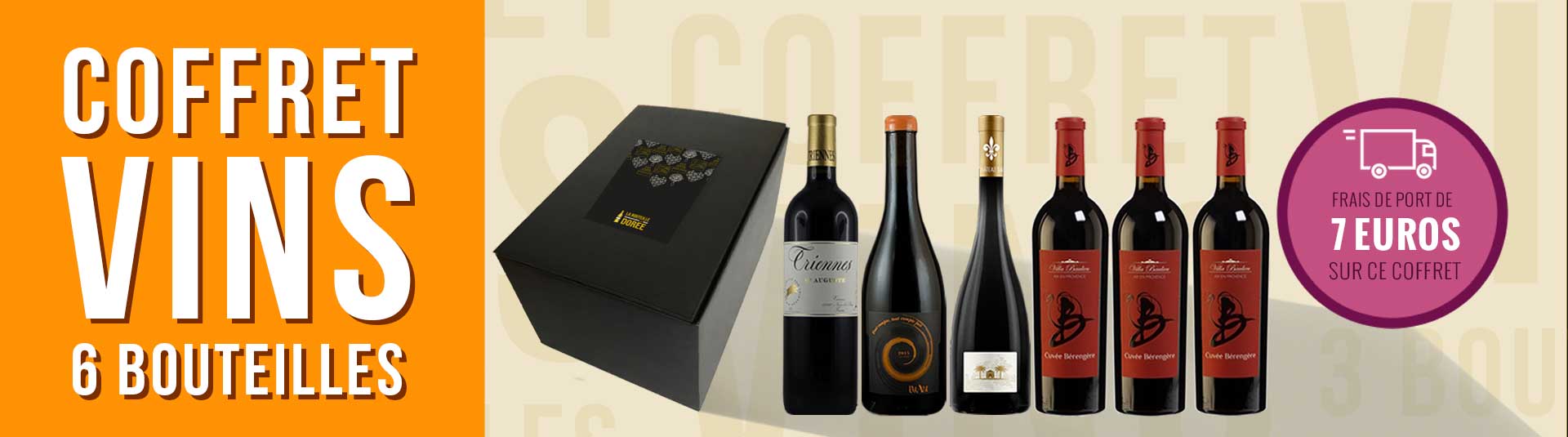 Coffret vin rouge Provence 6 bouteilles