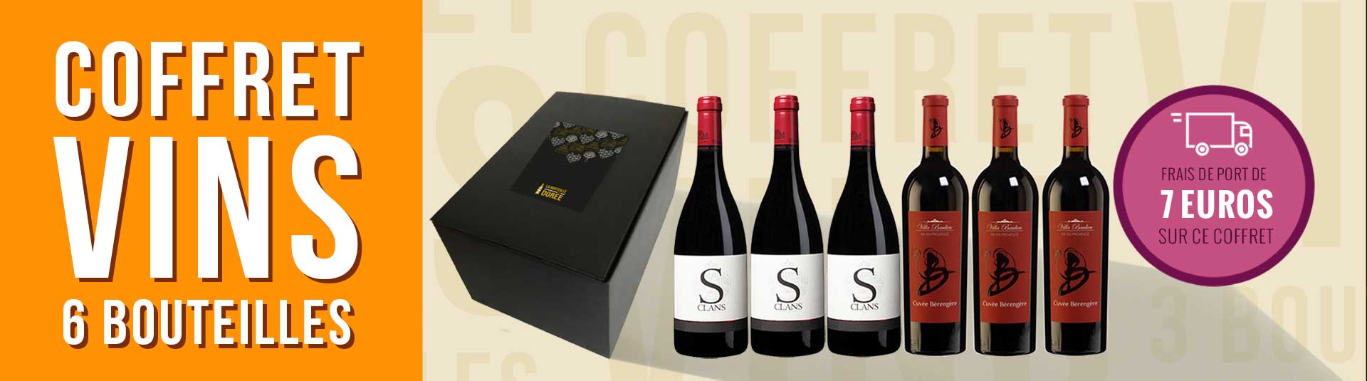 Coffret vin Bourgogne Prestige Chambolle-Musigny Coffret vin rouge Provence 6 bouteilles