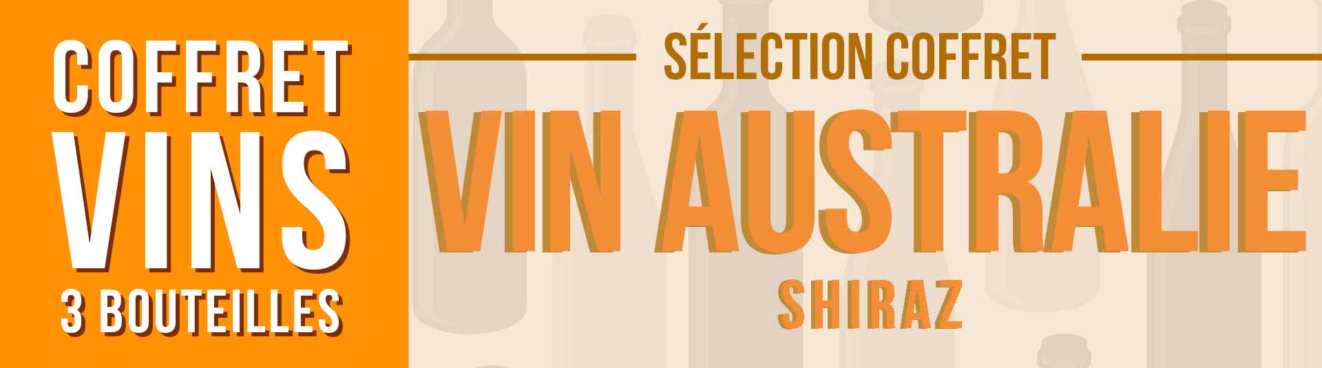 Coffret vin Australie Shiraz Sélection 3 bouteilles