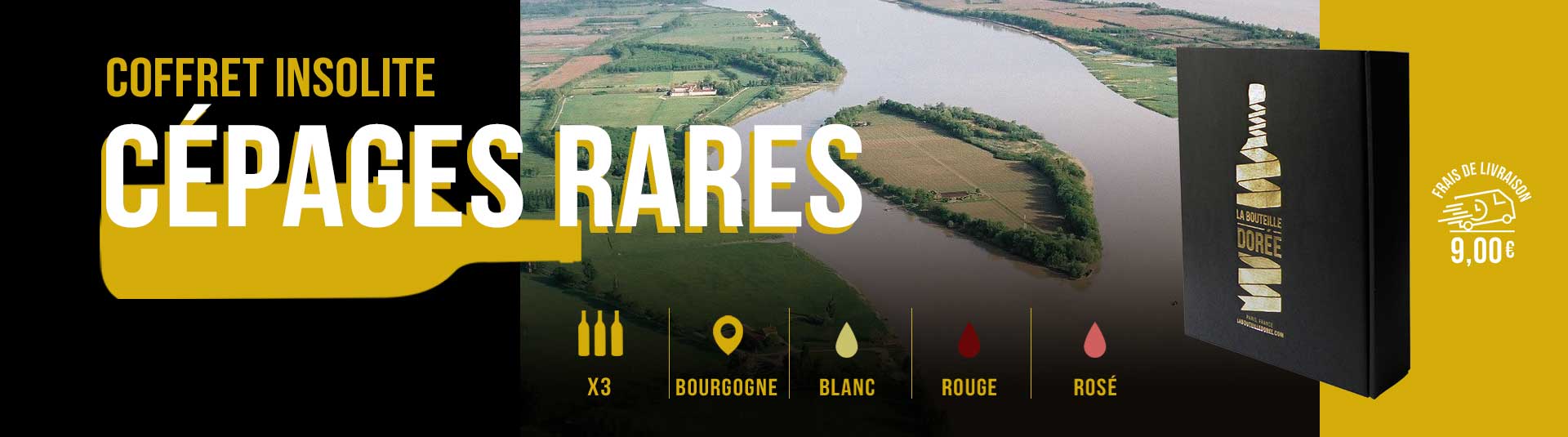 Coffret vin cépages rares de Bourgogne 3 bouteilles