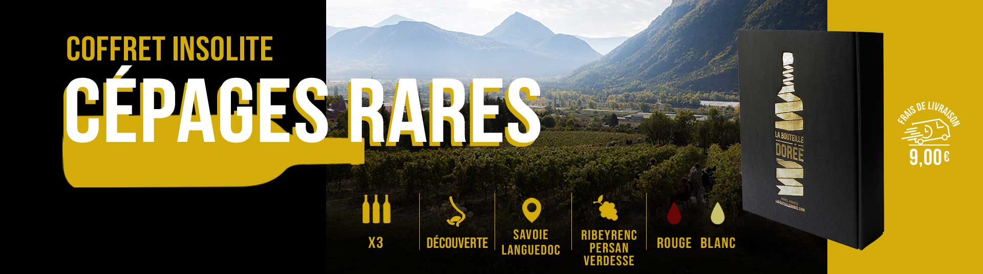 Cépages rares - Coffret vin 3 bouteilles