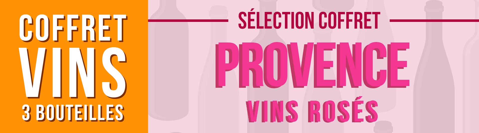 Coffret vin Provence rosé Sélection 3 bouteilles