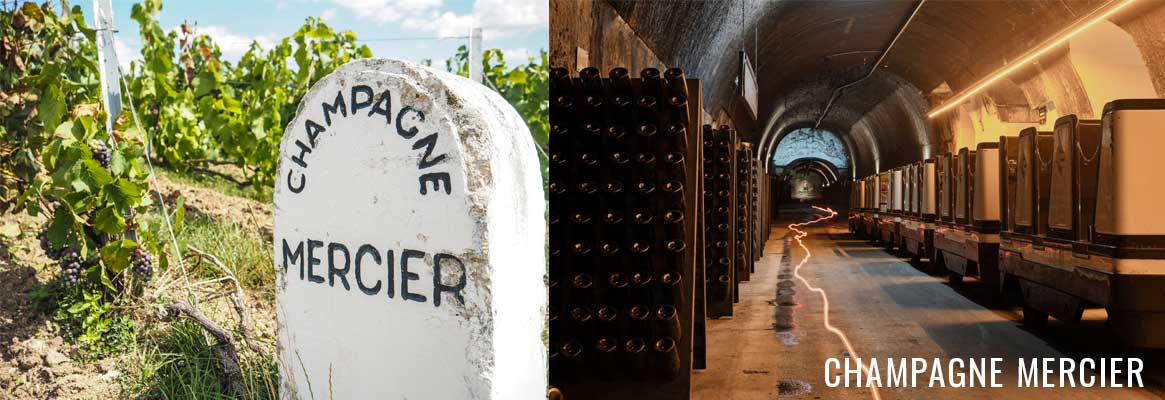 Champagne Mercier en vente chez La Bouteille Dorée