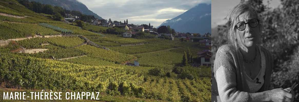 Marie-Thérèse Chappaz, vigneronne à Fully dans le Valais en Suisse