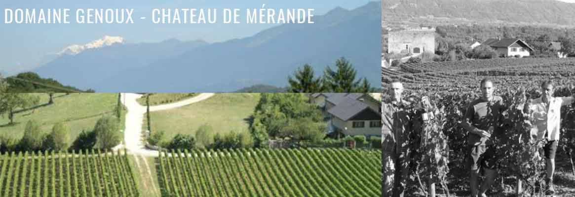 Domaine Genoux Château de Mérande, grands vins BIO de Savoie, Mondeuse