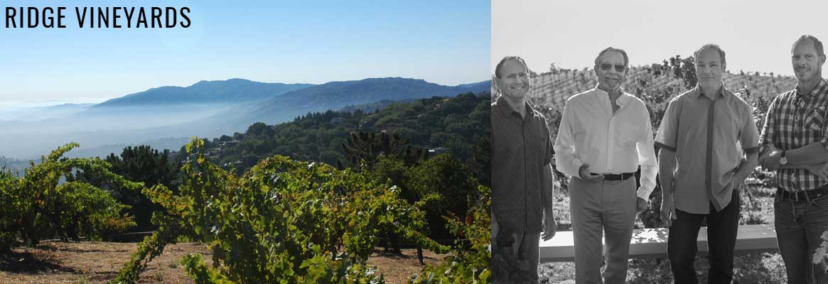 Ridge Vineyards, grands vins de la Sonoma Valley