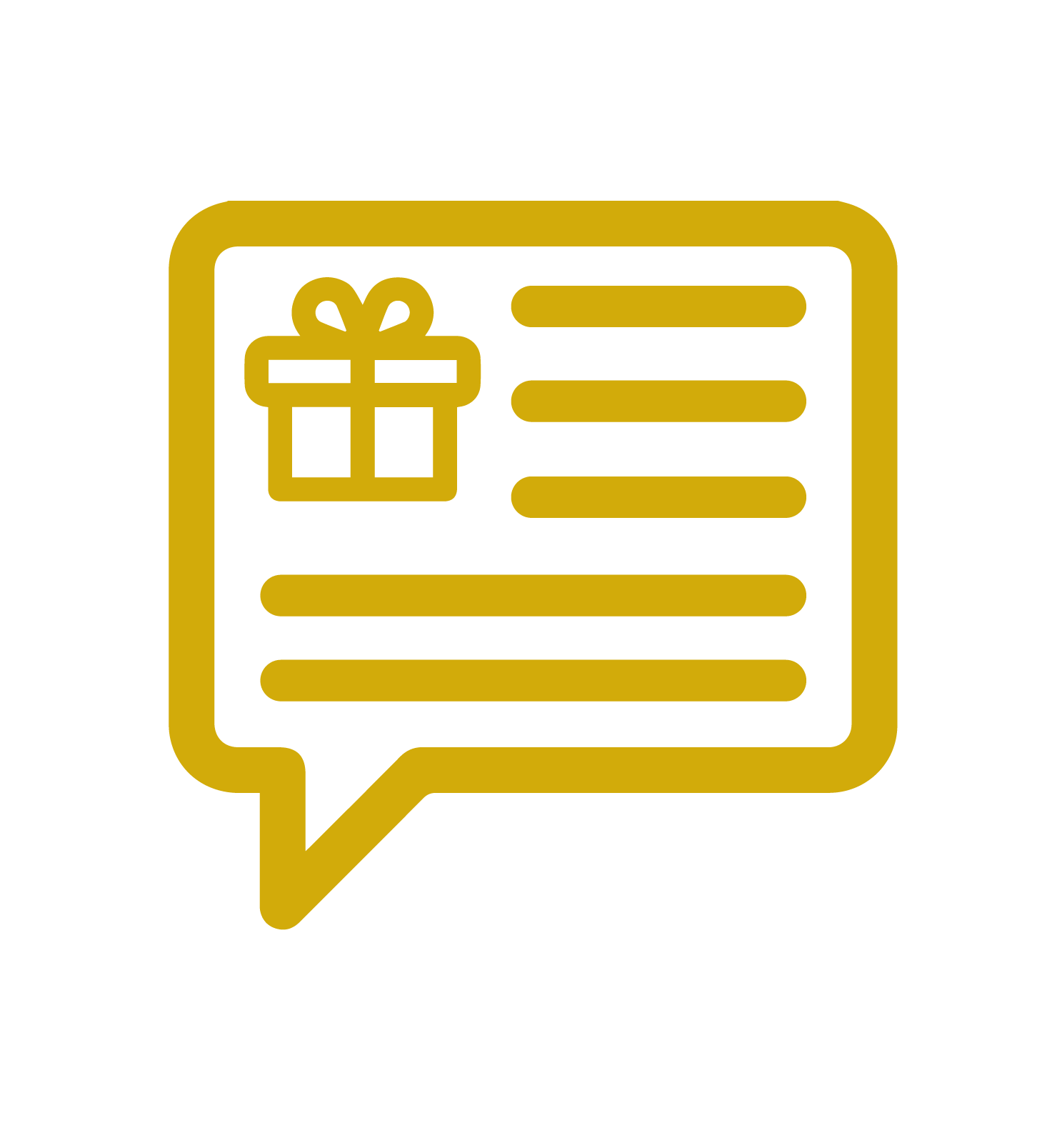 Etape 3 : joindre un message sur une carte placée dans votre coffret cadeau Joindre un message