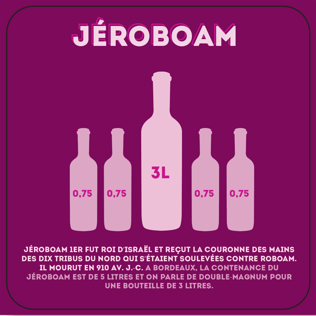 Jéroboam de 3 litres