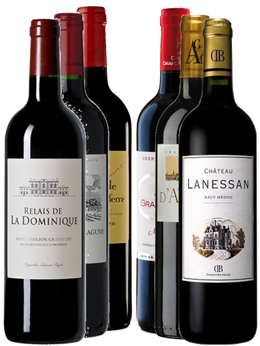 Pack 6 bouteilles Bordeaux Crus Bourgeois et Seconds Vins