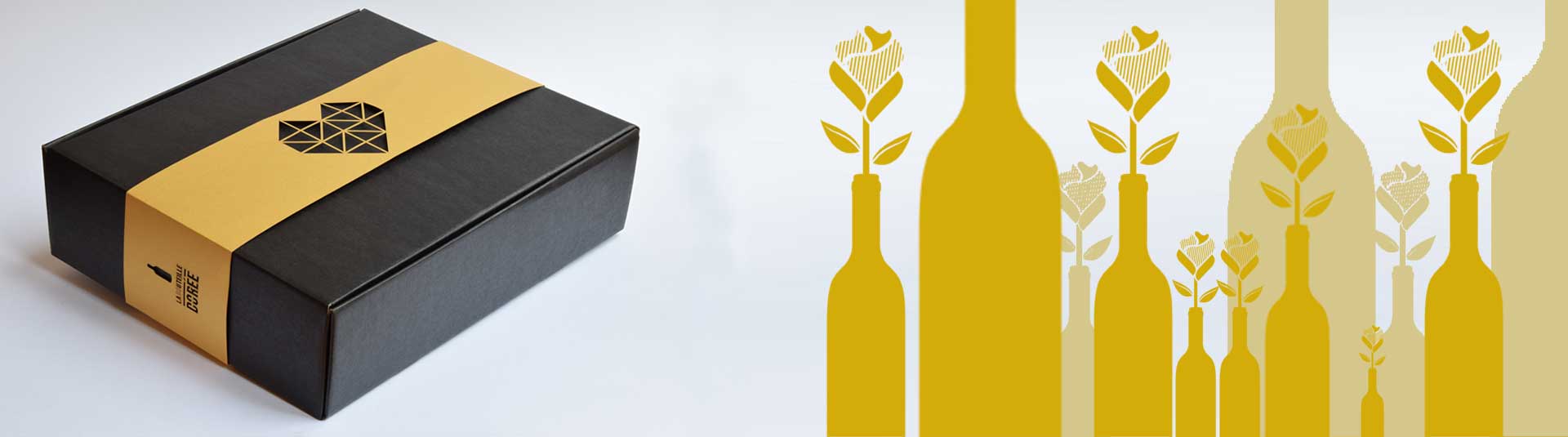 Coffret vin Saint-Valentin, cadeau vin Saint-Valentin Coffret vin Saint-Valentin, cadeau vin Saint-Valentin - La Bouteille Dorée