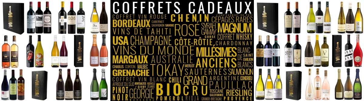 La collection de coffrets cadeaux vins de La Bouteille Dorée