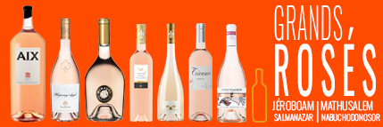 Vins rosés en grand format