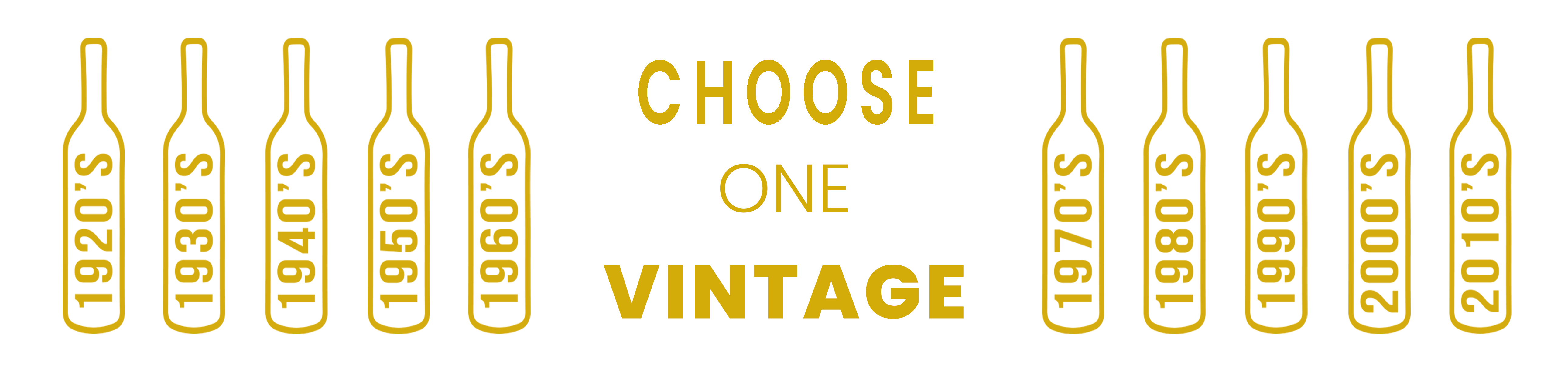 Choose your bithday wine gift by the vintage