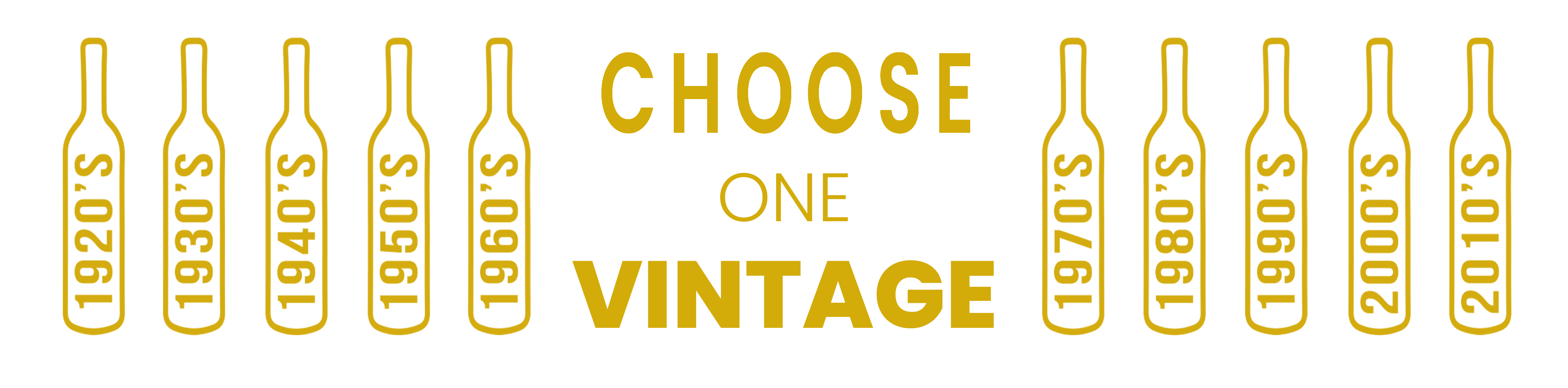 Choose your wine gift by the wine vintage